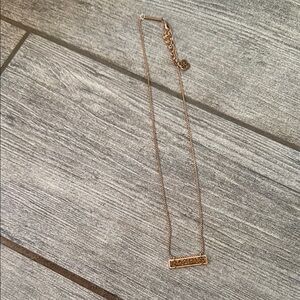 Kendra Scott rose gold drusy necklace